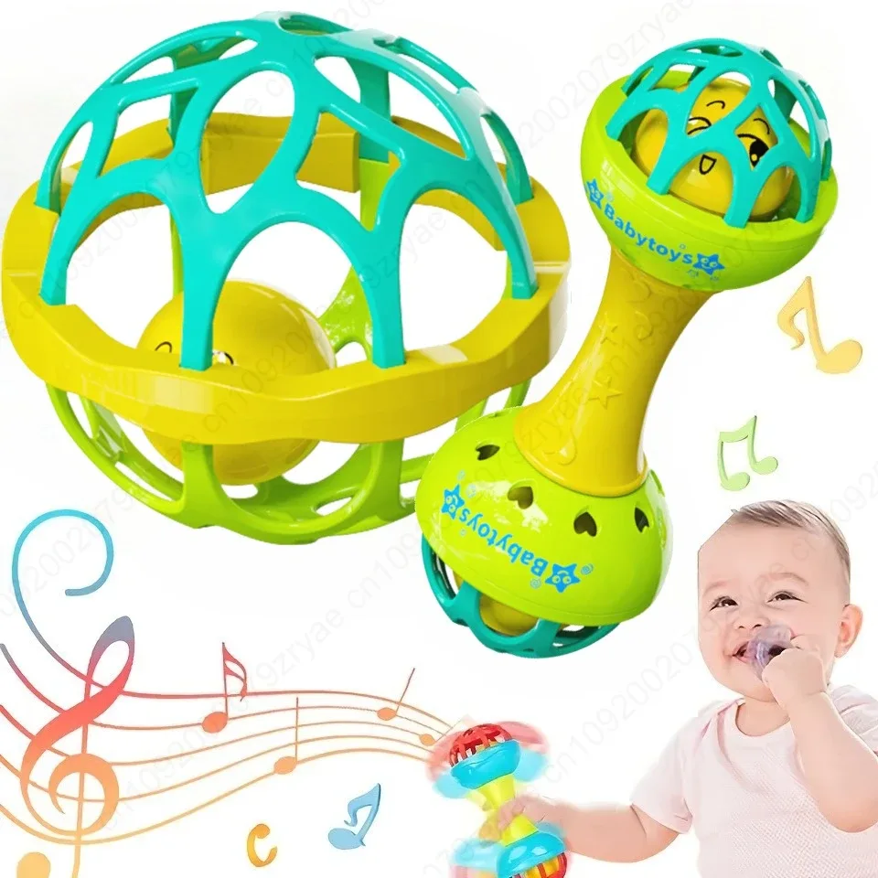 Kit Chocalhos e Brinquedos Sensoriais TinySteps para Bebês 0-12 Meses | Estímulo e Desenvolvimento — imagem 1
