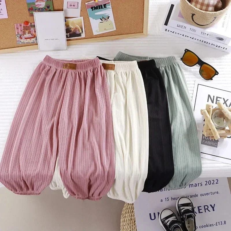 Calça Infantil Unissex Fina e Respirável TinySteps | Proteção Leve para o Verão do Bebê