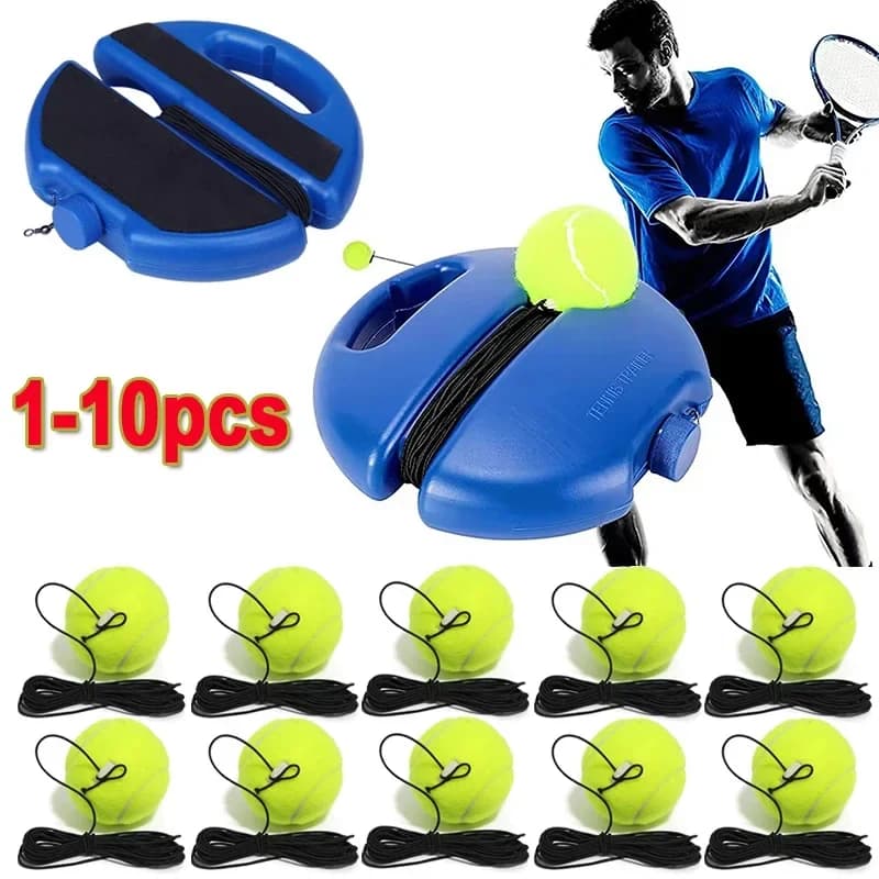 Kit Treinador de Tênis Infantil TinySteps: Base Resistente com Bola e Corda Elástica para Treino Solo — imagem 1