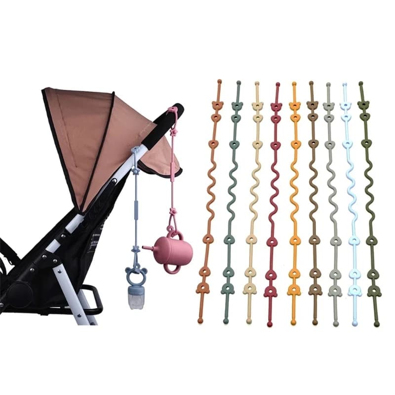 Corrente de Chupeta Silicone TinySteps com Alça de Segurança para Bebês e Crianças – Praticidade e Higiene — imagem 1