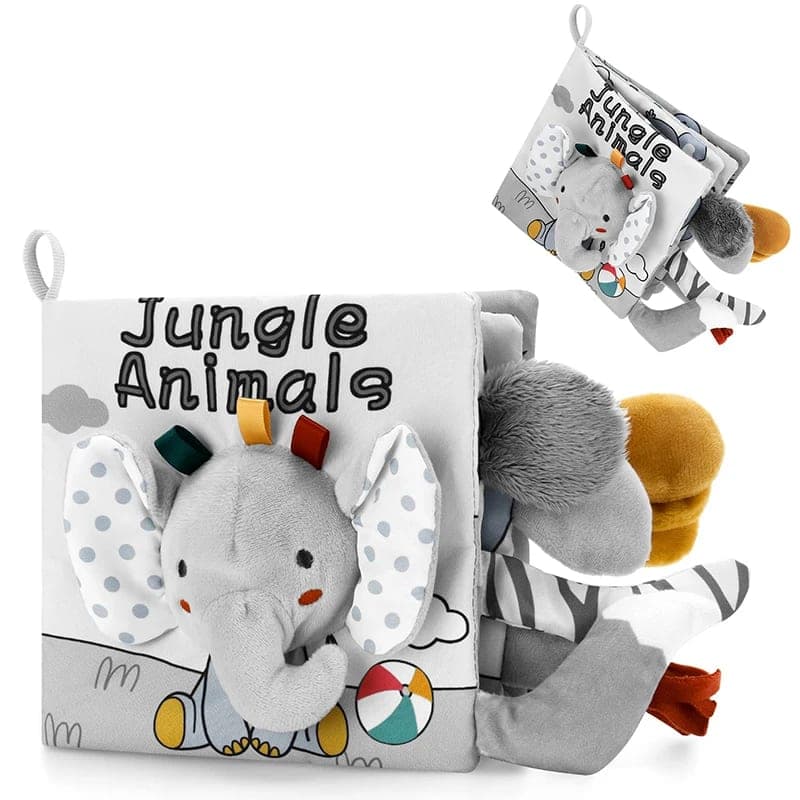 Livro Sensorial de Pano 3D para Bebês TinySteps: Toque, Som e Cores Vibrantes para Estímulo e Desenvolvimento — imagem 1