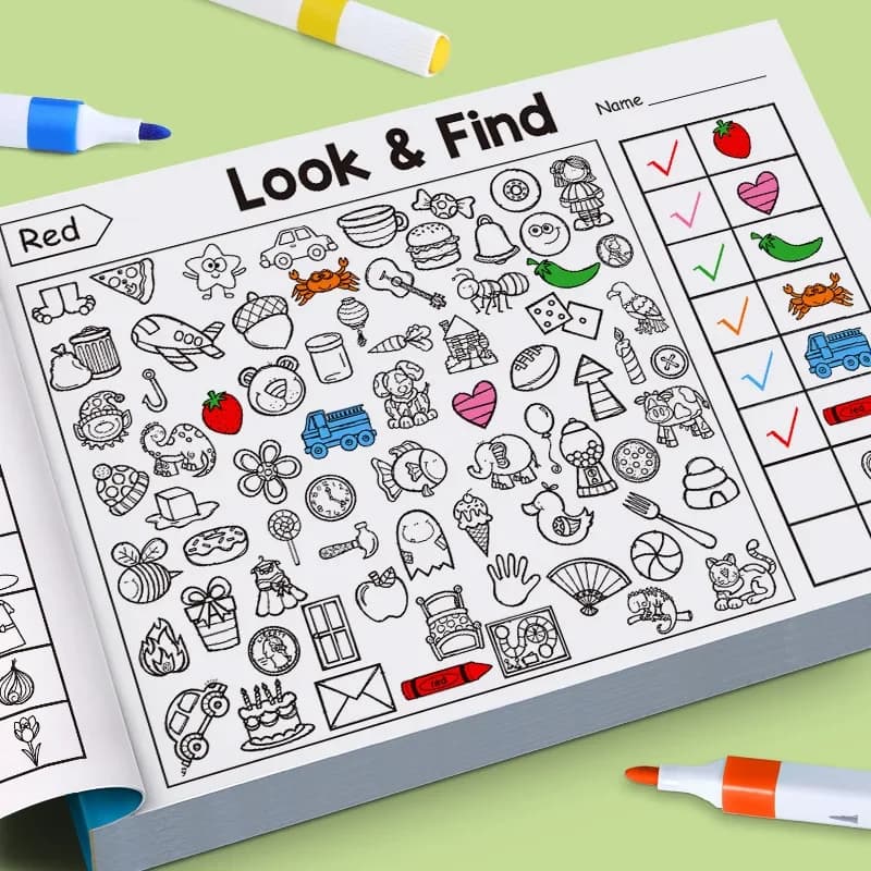 Jogo Educativo Infantil de Busca e Coloração TinySteps: Estimula o Foco, Percepção Visual e Habilidades Motoras