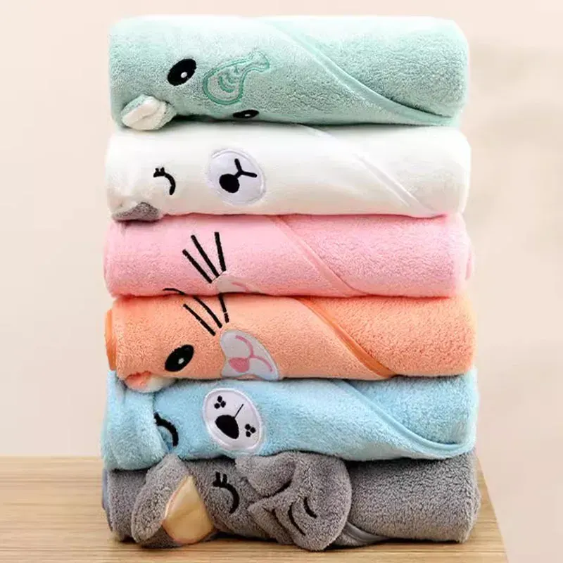 Toalha de Banho Fofa e Super Absorvente TinySteps para Bebês Recém-Nascidos | Maciez e Aconchego Pós-Banho — imagem 1