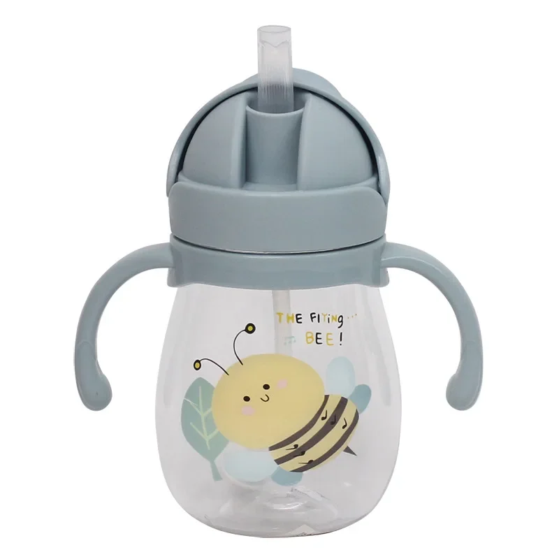 Copo Infantil Pato TinySteps com Canudo Antiasfixia e Bola de Gravidade 350ml para Bebês e Crianças — imagem 1