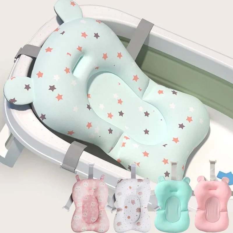 Almofada de Banho TinySteps para Bebê Antiderrapante e Confortável - Suporte Seguro para Recém-Nascidos — imagem 1