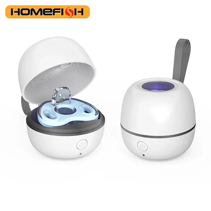 Esterilizador Portátil de Chupetas para Bebês com Luz UV | Limpeza Rápida em 3 Minutos | Recarregável USB