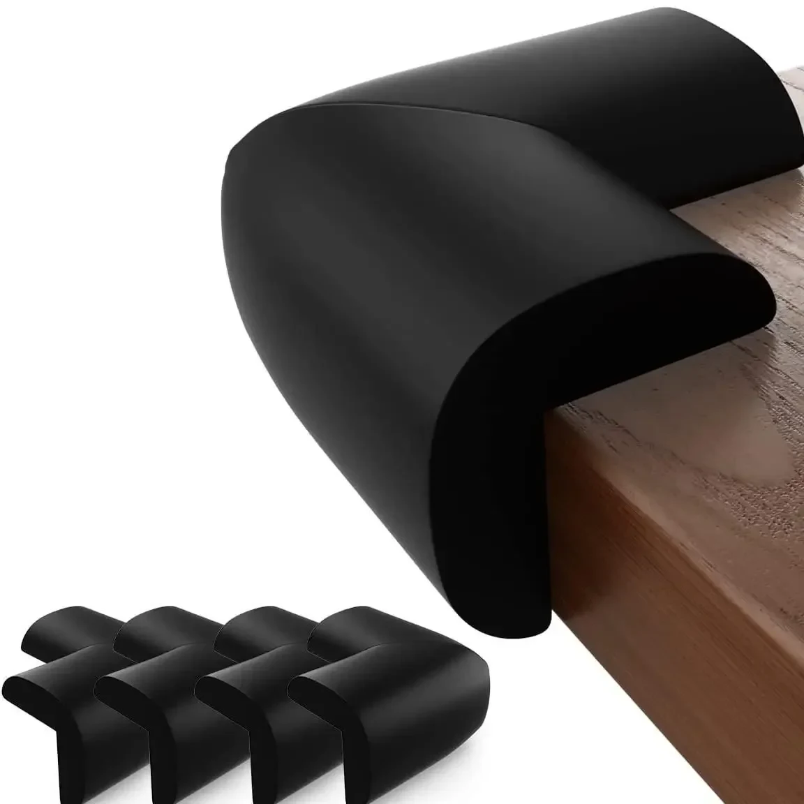 Kit Protetores de Canto Macios TinySteps para Segurança do Bebê em Casa – 4 Unidades — imagem 1