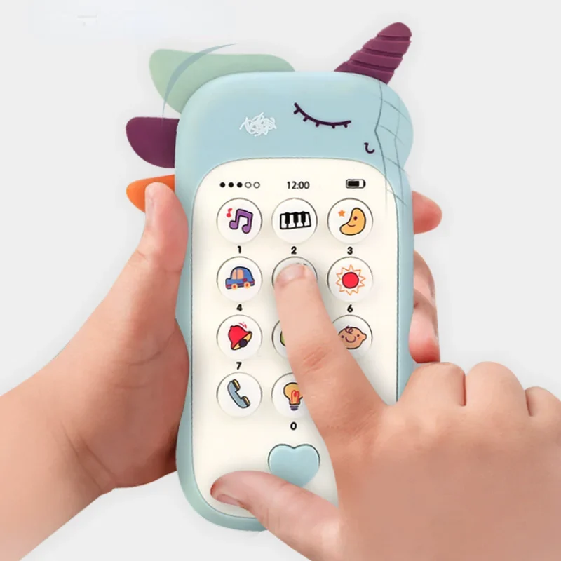 Telefone Musical Interativo TinySteps com Mordedor para Bebê e Crianças – Brinquedo Educativo Sonoro