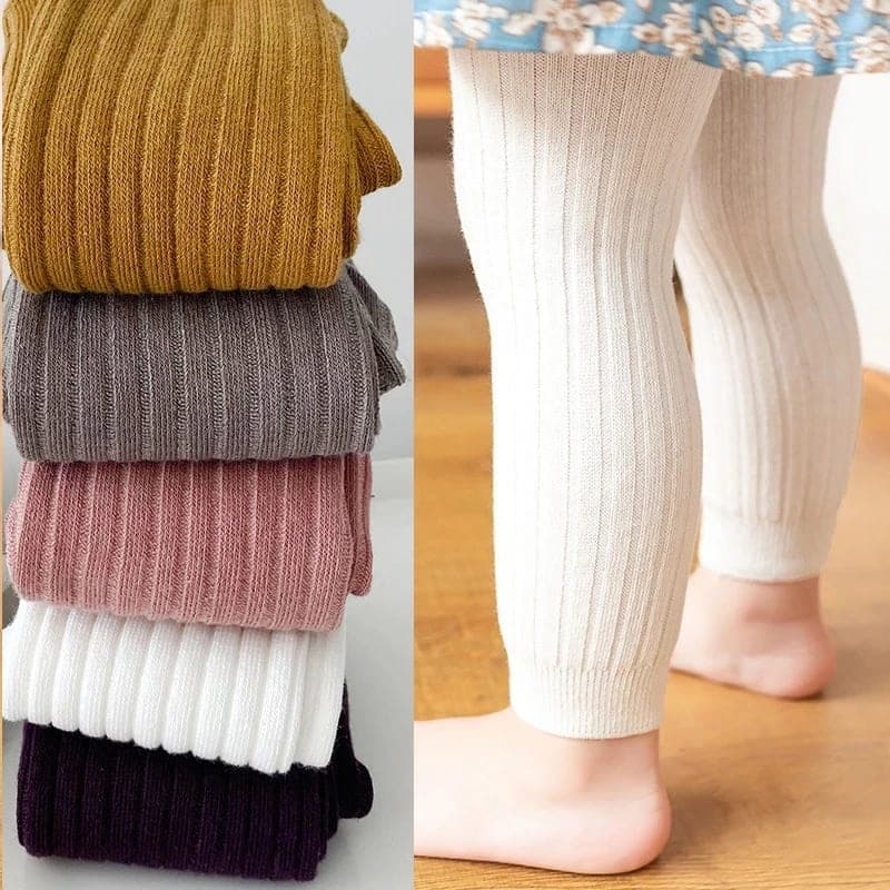 Calça Legging Infantil Unissex de Algodão Elástico TinySteps - Conforto para Bebês e Crianças (0 a 6 anos)